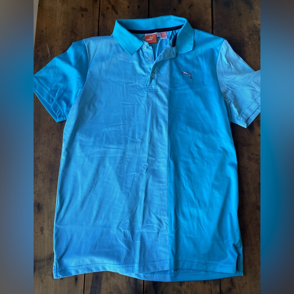 Puma Men's Vibrant Blue Polo Shirt